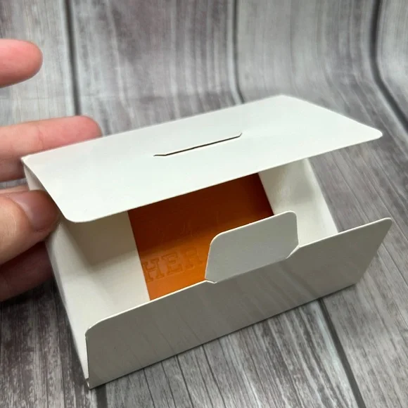 NIB HERMES Mirror in Logo Case/ Card Holder Orange GWP Gift - Picture 11 of 11